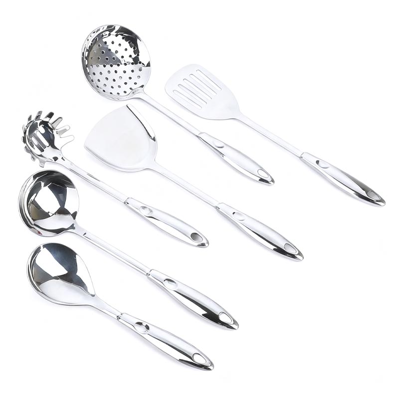 Luxuriöses Kochutensilien-Set aus Edelstahl für die Spülmaschine